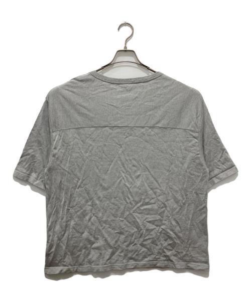 FRAMeWORK（フレームワーク）FRAMeWORK (フレームワーク) VネックフットボールTEE グレー サイズ:FREEの古着・服飾アイテム