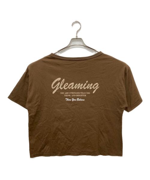 FRAMeWORK（フレームワーク）FRAMeWORK (フレームワーク) haru (ハル) コラボロゴTEE 2 ブラウン サイズ:Freeの古着・服飾アイテム