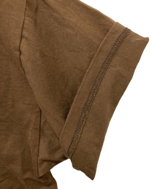 FRAMeWORK（フレームワーク）FRAMeWORK (フレームワーク) haru (ハル) コラボロゴTEE 2 ブラウン サイズ:Freeの古着・服飾アイテム