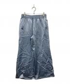 IENA LA BOUCLEイエナ ラ ブークル）の古着「サテンイージーパンツ」｜ブルー