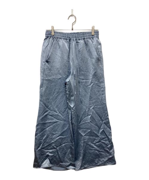 IENA LA BOUCLE（イエナ ラ ブークル）IENA LA BOUCLE (イエナ ラ ブークル) サテンイージーパンツ ブルー サイズ:34の古着・服飾アイテム