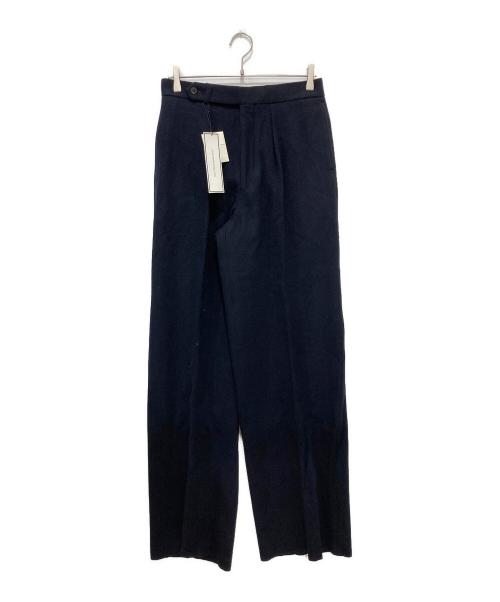 JOHN LAWRENCE SULLIVAN（ジョン ローレンス サリバン）JOHN LAWRENCE SULLIVAN (ジョン ローレンス サリバン) ワイドタックトラウザー ネイビー サイズ:38の古着・服飾アイテム
