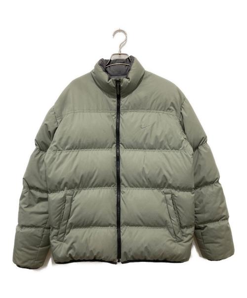 NIKE（ナイキ）NIKE (ナイキ) リバーシブルダウンジャケット オリーブ×グレー サイズ:Lの古着・服飾アイテム