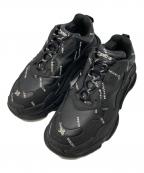 BALENCIAGAバレンシアガ）の古着「Allover Logo TRIPLE S」｜ブラック