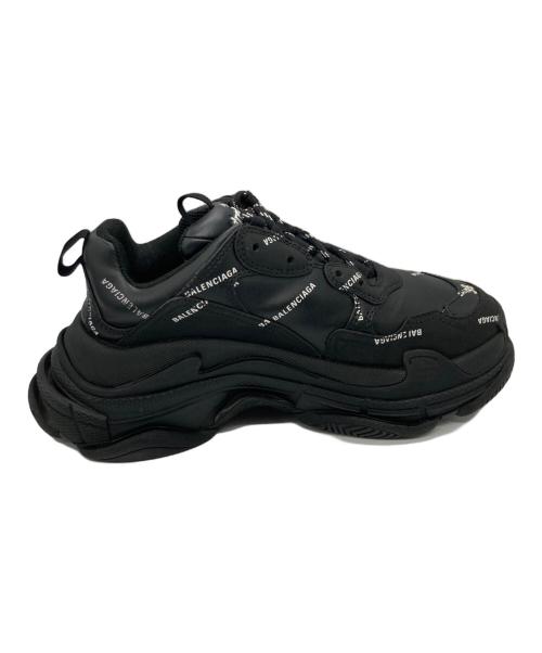 BALENCIAGA（バレンシアガ）BALENCIAGA (バレンシアガ) Allover Logo TRIPLE S ブラック サイズ:25cmの古着・服飾アイテム