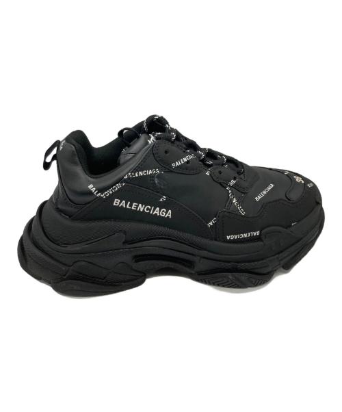BALENCIAGA（バレンシアガ）BALENCIAGA (バレンシアガ) Allover Logo TRIPLE S ブラック サイズ:25cmの古着・服飾アイテム