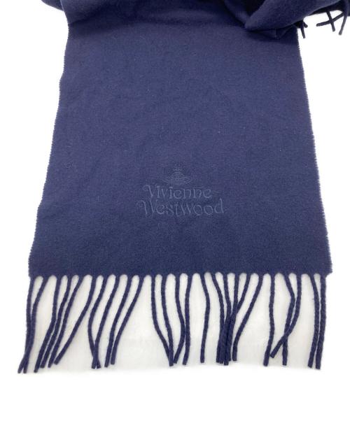 Vivienne Westwood（ヴィヴィアンウエストウッド）Vivienne Westwood (ヴィヴィアンウエストウッド) マフラー ネイビーの古着・服飾アイテム