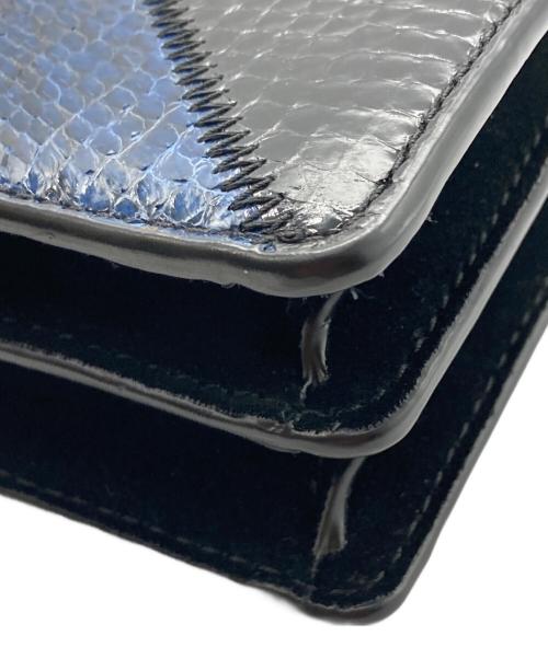 TORY BURCH（トリーバーチ）TORY BURCH (トリーバーチ) チェーンショルダーバッグ ブルーの古着・服飾アイテム