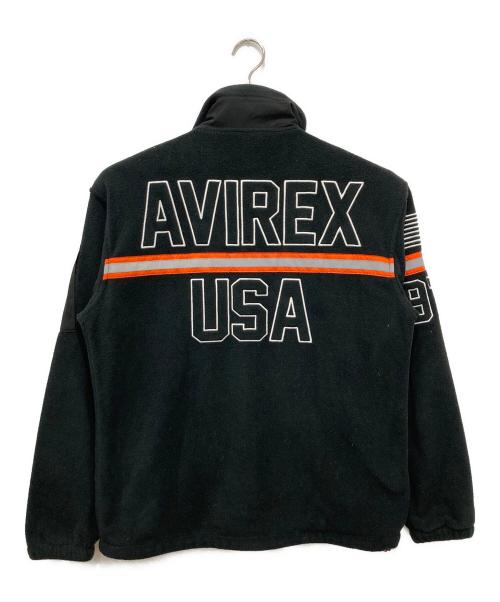 AVIREX（アヴィレックス）AVIREX (アヴィレックス) フリースジャケット ブラック サイズ:Mの古着・服飾アイテム