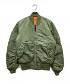 ALPHAアルファ）の古着「MA-1フライトジャケット」｜カーキ