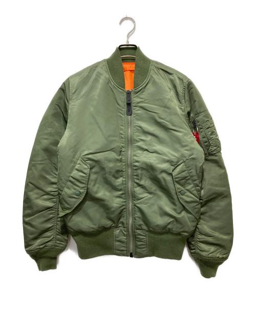 ALPHA（アルファ）ALPHA (アルファ) MA-1フライトジャケット カーキ サイズ:Mの古着・服飾アイテム