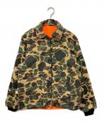 USEDユーズド）の古着「ダックハンターカモリバーシブルジャケット」｜オリーブ