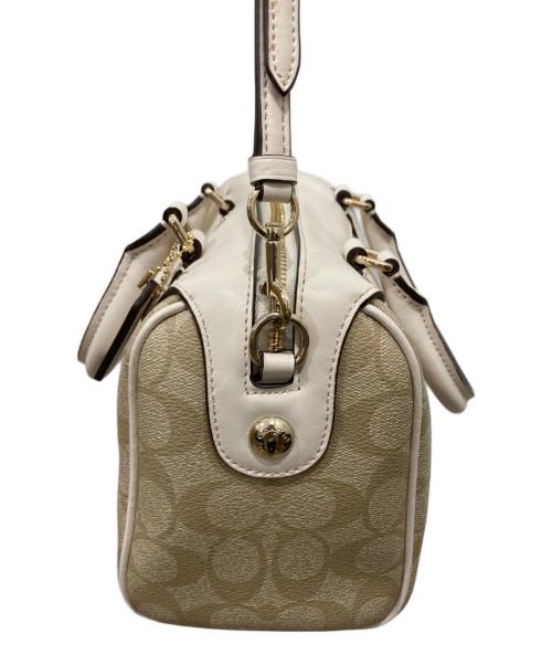 COACH（コーチ）COACH (コーチ) 2WAYバッグ アイボリー×ベージュの古着・服飾アイテム