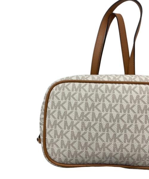 MICHAEL KORS（マイケル・コース）MICHAEL KORS (マイケル・コース) ポーチ付きトートバッグ アイボリーの古着・服飾アイテム