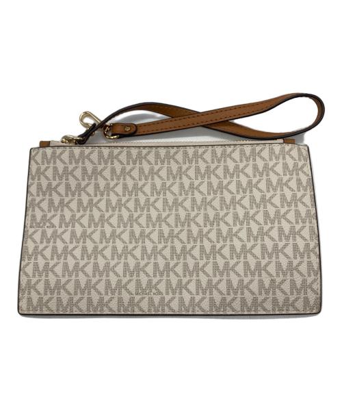 MICHAEL KORS（マイケル・コース）MICHAEL KORS (マイケル・コース) ポーチ付きトートバッグ アイボリーの古着・服飾アイテム