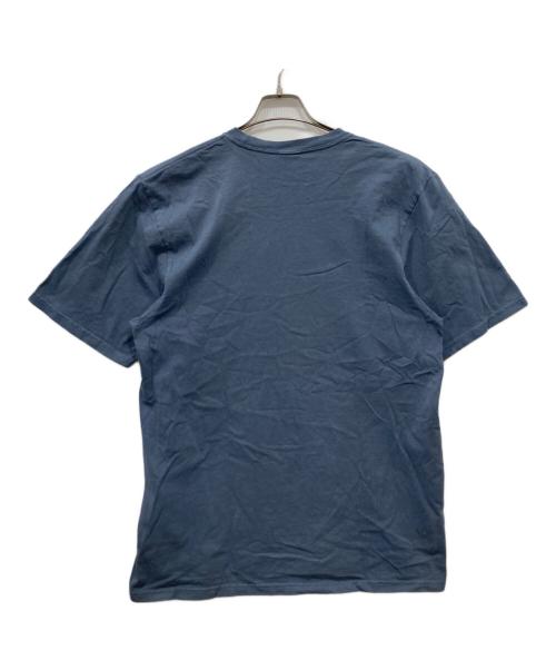 stussy（ステューシー）stussy (ステューシー) プリントTシャツ ブルー サイズ:Mの古着・服飾アイテム