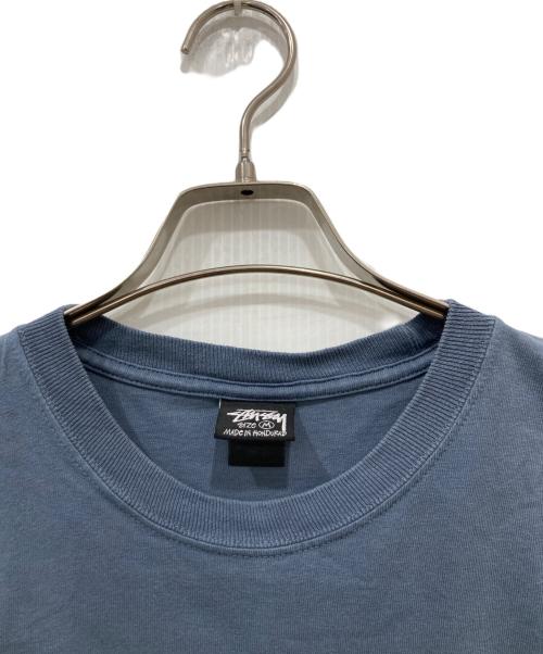 stussy（ステューシー）stussy (ステューシー) プリントTシャツ ブルー サイズ:Mの古着・服飾アイテム