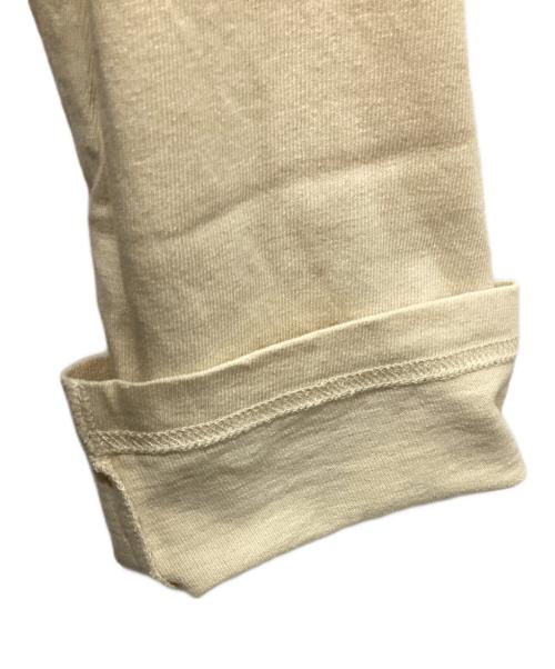 UNUSED（アンユーズド）UNUSED (アンユーズド) Raglan long sleeve T-shirt (BLACK×IVORY)/25SS ベージュ×ブラック サイズ:2の古着・服飾アイテム