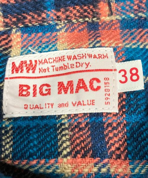 big mac（ビッグマック）big mac (ビッグマック) フランネルシャツ ブルー サイズ:Mの古着・服飾アイテム