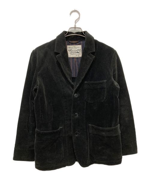 BURGUS PLUS（バーガスプラス）BURGUS PLUS (バーガスプラス) Wide Wale Corduroy 3BTN Jacket ブラック サイズ:36の古着・服飾アイテム
