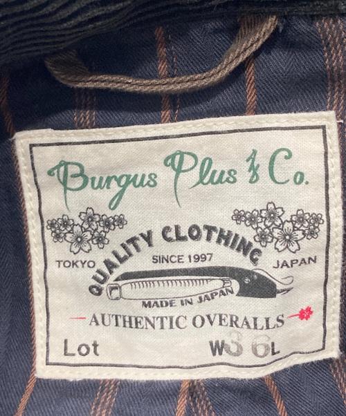 BURGUS PLUS（バーガスプラス）BURGUS PLUS (バーガスプラス) Wide Wale Corduroy 3BTN Jacket ブラック サイズ:36の古着・服飾アイテム