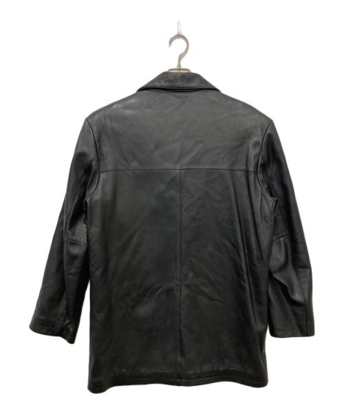 BANANA REPUBLIC（バナナリパブリック）BANANA REPUBLIC (バナナリパブリック) レザーカーコート ブラック サイズ:Sの古着・服飾アイテム