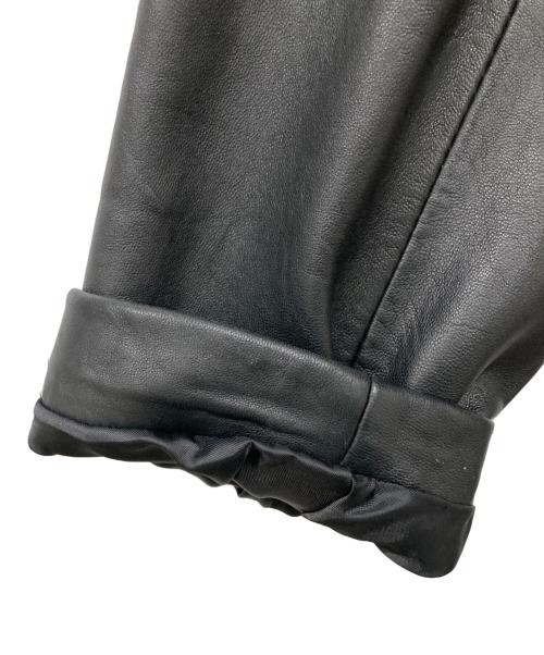 BANANA REPUBLIC（バナナリパブリック）BANANA REPUBLIC (バナナリパブリック) レザーカーコート ブラック サイズ:Sの古着・服飾アイテム