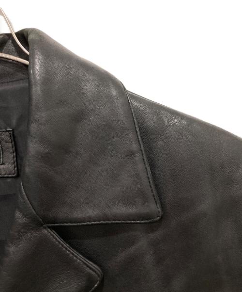 BANANA REPUBLIC（バナナリパブリック）BANANA REPUBLIC (バナナリパブリック) レザーカーコート ブラック サイズ:Sの古着・服飾アイテム