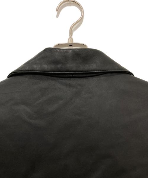 BANANA REPUBLIC（バナナリパブリック）BANANA REPUBLIC (バナナリパブリック) レザーカーコート ブラック サイズ:Sの古着・服飾アイテム