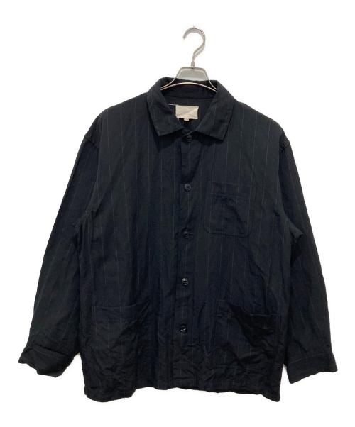 yokosakamoto（ヨウコサカモト）yokosakamoto (ヨウコサカモト) WORK SHIRT ブラック サイズ:Lの古着・服飾アイテム