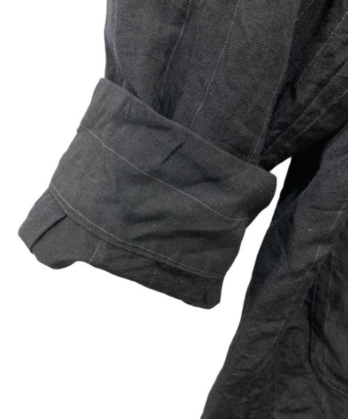 yokosakamoto（ヨウコサカモト）yokosakamoto (ヨウコサカモト) WORK SHIRT ブラック サイズ:Lの古着・服飾アイテム