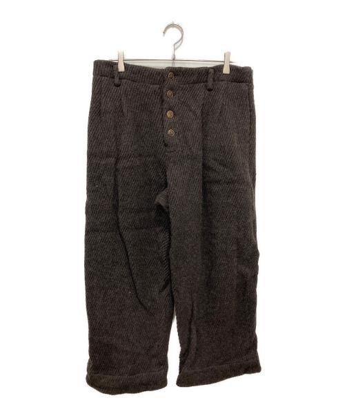 YUTA MATSUOKA（ユウタマツオカ）YUTA MATSUOKA (ユウタマツオカ) HOOK PANTS-dark brown ブラウン サイズ:3の古着・服飾アイテム