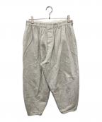 YUTA MATSUOKAユウタマツオカ）の古着「コットンリネンストライプパンツ」｜アイボリー