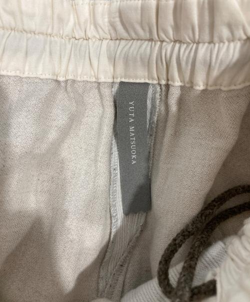 YUTA MATSUOKA（ユウタマツオカ）YUTA MATSUOKA (ユウタマツオカ) コットンリネンストライプパンツ アイボリー サイズ:2の古着・服飾アイテム