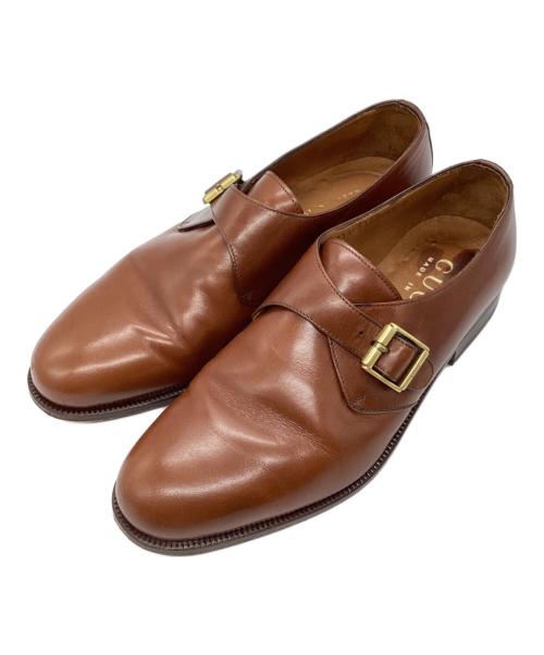 GUCCI（グッチ）GUCCI (グッチ) モンクストラップシューズ ブラウン サイズ:40の古着・服飾アイテム