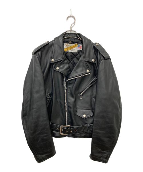 Schott（ショット）Schott (ショット) ダブルライダースジャケット ブラック サイズ:46の古着・服飾アイテム