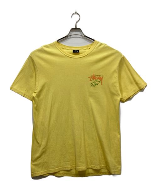 stussy（ステューシー）stussy (ステューシー) プリントTシャツ イエロー サイズ:Lの古着・服飾アイテム