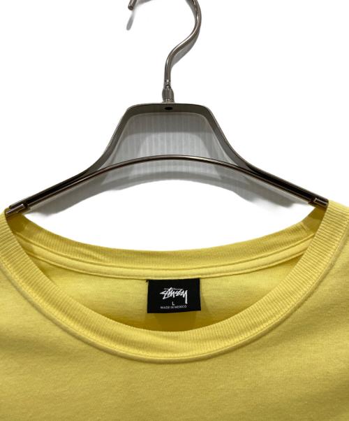stussy（ステューシー）stussy (ステューシー) プリントTシャツ イエロー サイズ:Lの古着・服飾アイテム