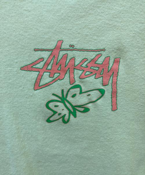 stussy（ステューシー）stussy (ステューシー) プリントTシャツ イエロー サイズ:Lの古着・服飾アイテム