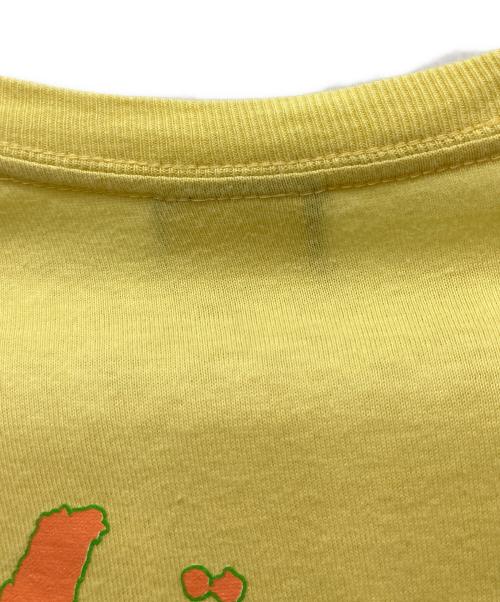 stussy（ステューシー）stussy (ステューシー) プリントTシャツ イエロー サイズ:Lの古着・服飾アイテム
