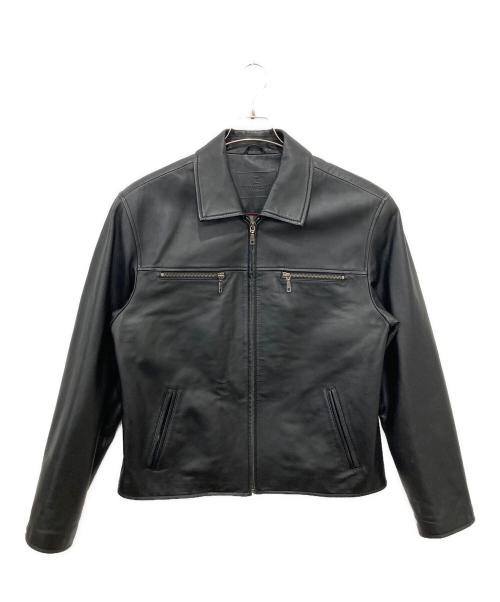 pierre cardin（ピエール・カルダン）pierre cardin (ピエール・カルダン) レザージャケット ブラック サイズ:46の古着・服飾アイテム