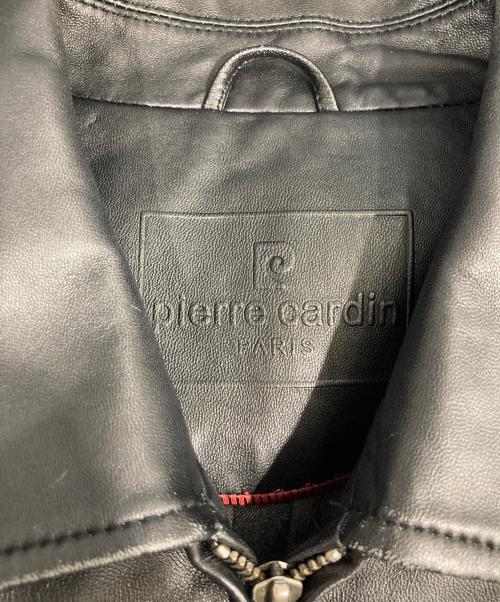 pierre cardin（ピエール・カルダン）pierre cardin (ピエール・カルダン) レザージャケット ブラック サイズ:46の古着・服飾アイテム
