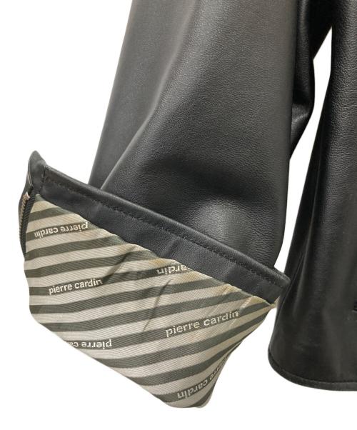 pierre cardin（ピエール・カルダン）pierre cardin (ピエール・カルダン) レザージャケット ブラック サイズ:46の古着・服飾アイテム