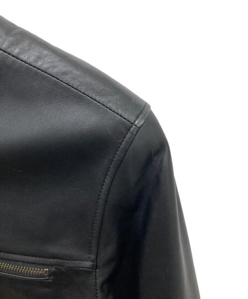 pierre cardin（ピエール・カルダン）pierre cardin (ピエール・カルダン) レザージャケット ブラック サイズ:46の古着・服飾アイテム