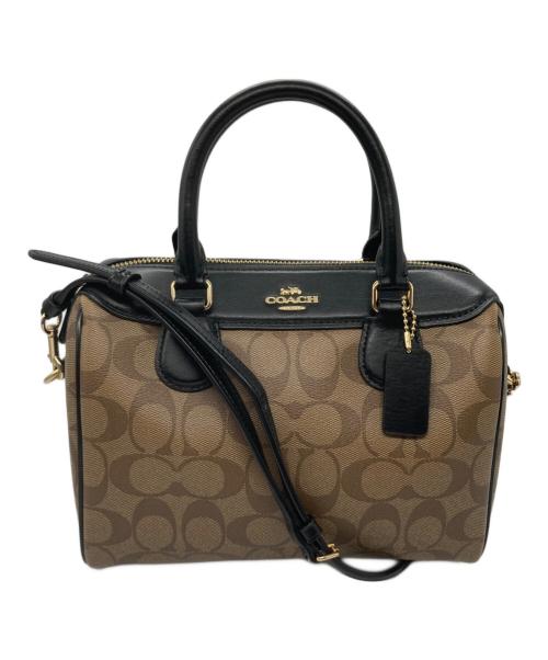 COACH（コーチ）COACH (コーチ) シグネチャーミニベネットサッチェル ベージュの古着・服飾アイテム