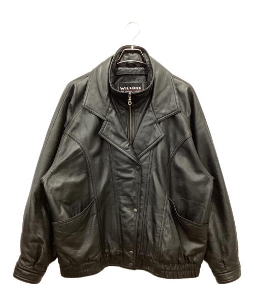 wilsons leather（ウィルソンズレザー）wilsons leather (ウィルソンズレザー) レザージャケット ブラック サイズ:XLの古着・服飾アイテム