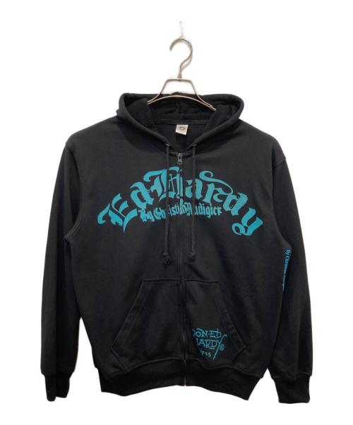 Ed Hardy（エド ハーディー）Ed Hardy (エド ハーディー) ジップパーカー ブラック サイズ:XLの古着・服飾アイテム
