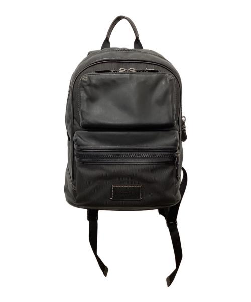 COACH（コーチ）COACH (コーチ) レザーリュック ブラックの古着・服飾アイテム