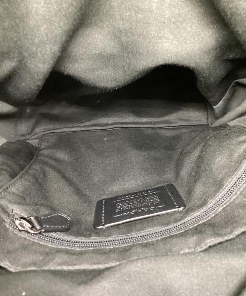 COACH（コーチ）COACH (コーチ) レザーリュック ブラックの古着・服飾アイテム