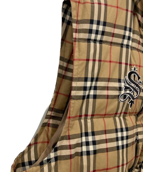 SUPPLIER（サプライヤー）SUPPLIER (サプライヤー) 中綿チェックベスト ベージュ サイズ:XLの古着・服飾アイテム